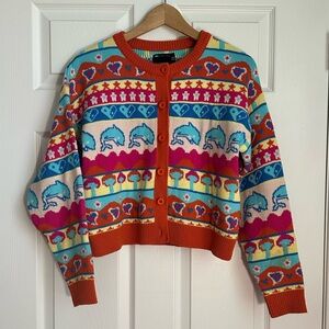 Whimsical Patterned Cardigan